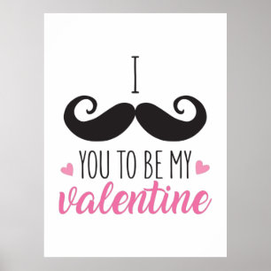 Affiche Couple Don You To Be My Valentine