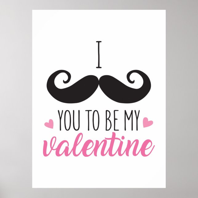 Affiche Couple Don You To Be My Valentine (Devant)