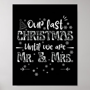 Affiche Couple drôle notre dernier Noël jusqu'à ce que nou
