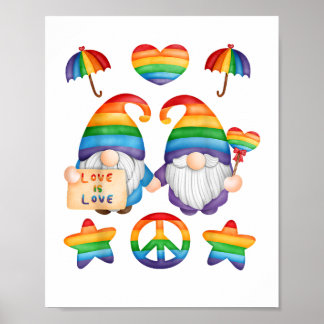 Affiche Couple Gai Nains Fierté, M & M Mariage Gay, Son 