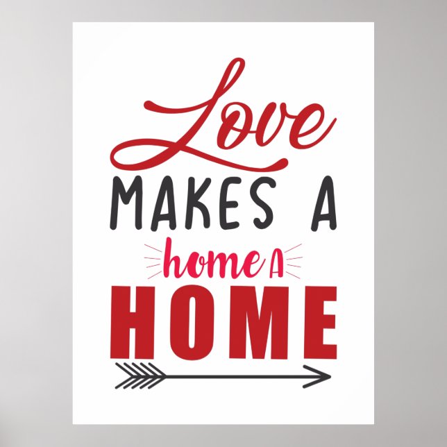 Affiche Couple Gift Love Makes A Home (Devant)