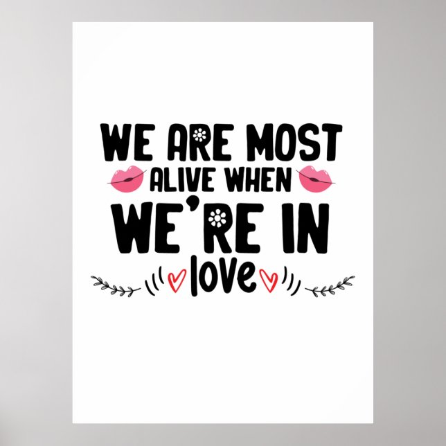 Affiche Couple Gift We Are In Love (Devant)