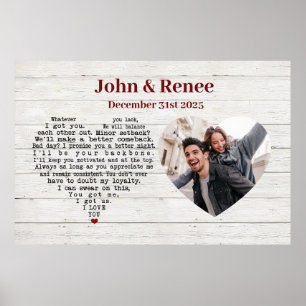 Affiche Couple Je Nous Ai Appris Mari Femme Cadeaux Romant