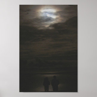 Affiche Couple Lune