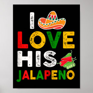 Affiche Couple Mexicain Cinco De Mayo Femme J'Aime Son Jal