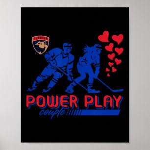 Affiche Couple Power Play de la Saint-Valentin des Panther