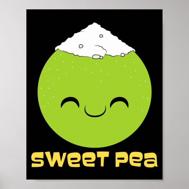 Affiche Couple Sweet Pea Performance de relation mignonne (Devant)