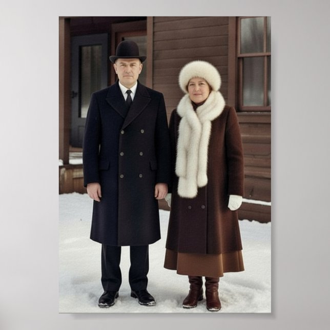 Affiche Couple Vintage (Devant)