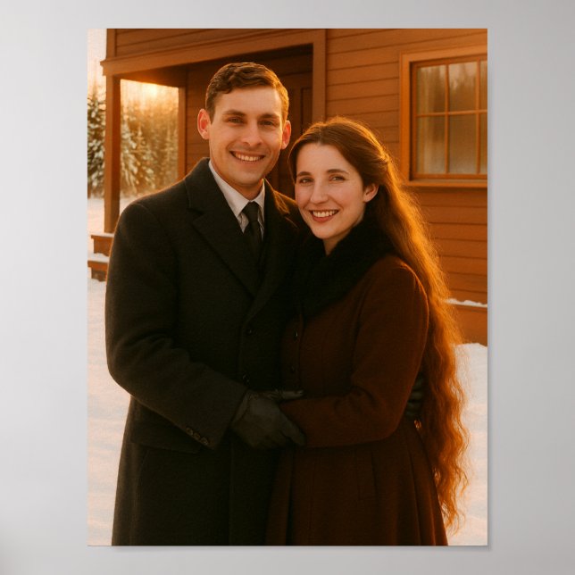 Affiche Couple Vintage (Devant)