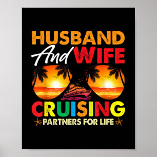 Affiche Couples assortis mari et femme en croisière 2025 C