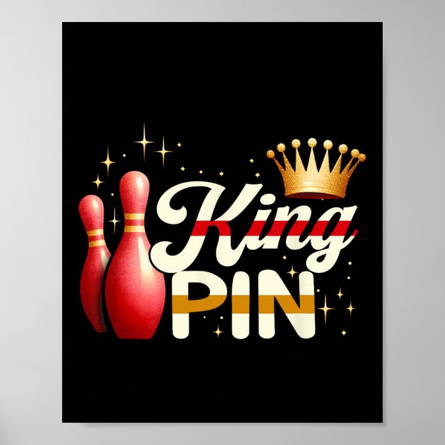 Affiche Couples Bowler League Bowler King Pin porter Cro (Devant)
