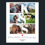 Affiche Couples Collage photo initial Collage texte person<br><div class="desc">Couples Collage photo initial Collage texte personnalisé LOVE</div>
