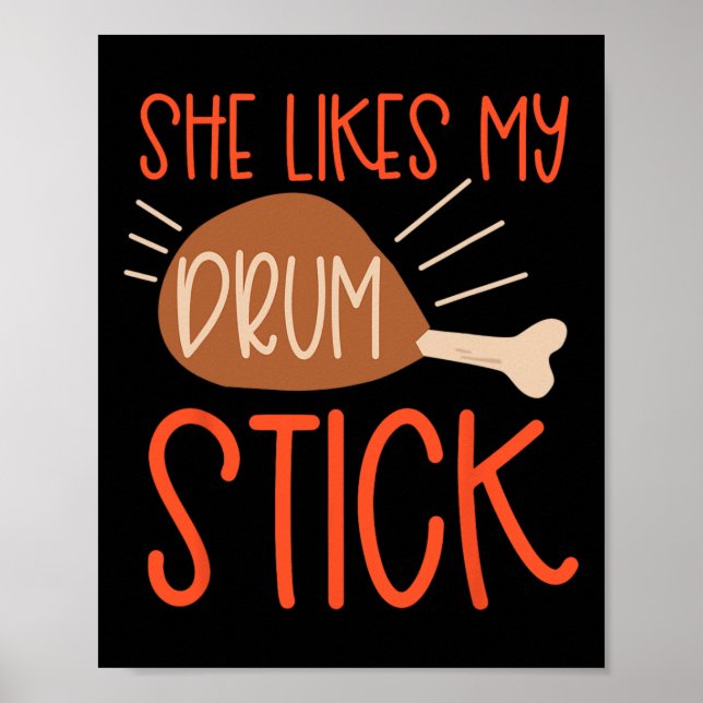 Affiche Couples De Thanksgiving Turquie Breast Elle Aime M (Devant)