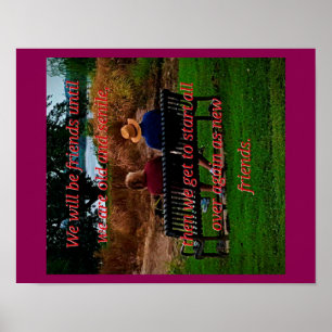 Affiche Couples élevant la vieille ensemble citation