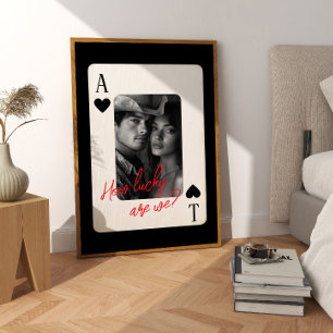 Affiche Couples Poker Jouer Carte Quelle chance avons-nous