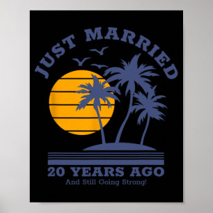 Affiche Couples romantiques - 20e Mariage Anniversa
