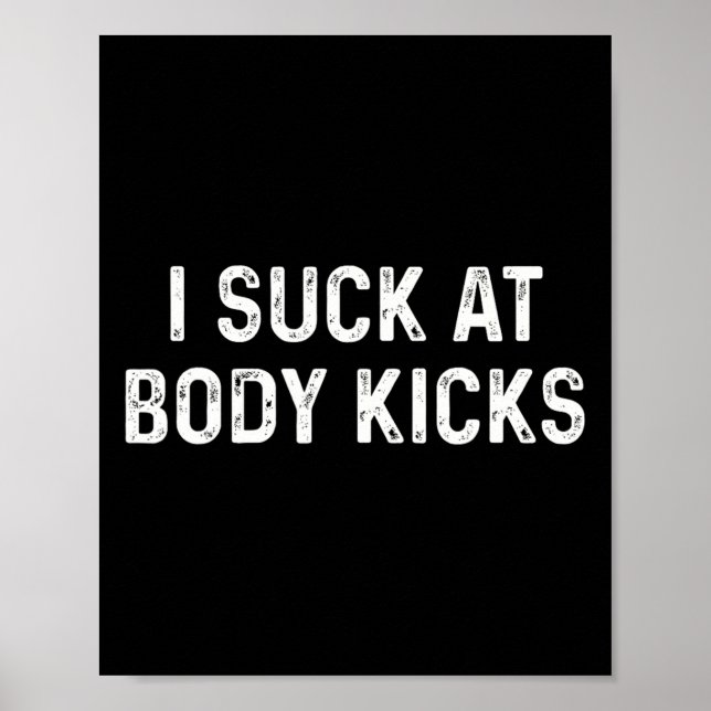 Affiche Coups de pied drôles de kickboxing Muay Thai  (Devant)