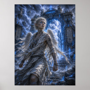Affiche Courage / Ange / Porte de la tempête