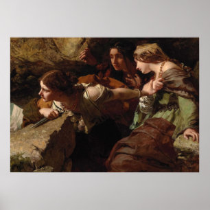 Affiche Courage, anxiété et désespoir, regarder la bataill