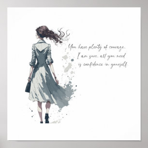Affiche Courage Art Motivationnel