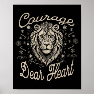 Affiche Courage Cher Cœur Foi Chrétienne Religieuse Inspi