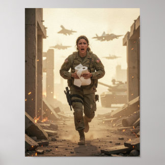 Affiche Courage et Ironie Silencieuse