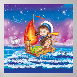 Affiche Courageux marin