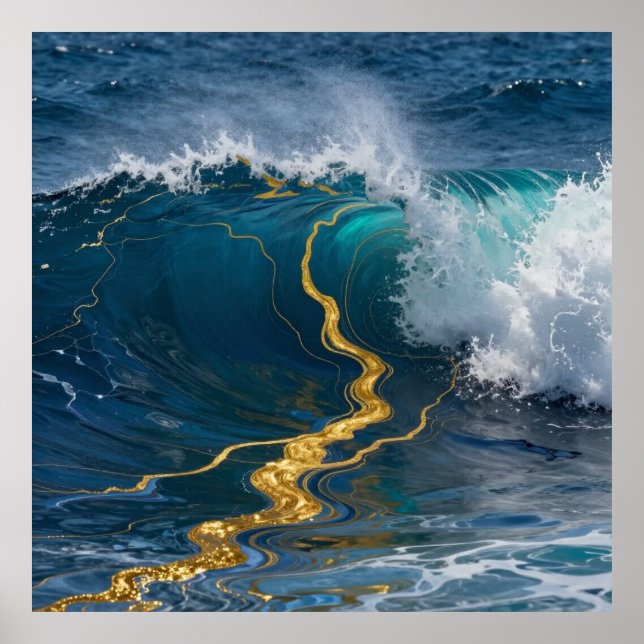 Affiche Courants Marins Luxueux (Devant)