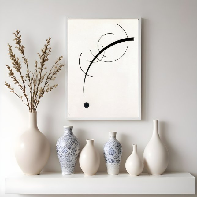 Affiche Courbe libre jusqu'au point -Vasily Kandinsky (Créateur téléchargé)