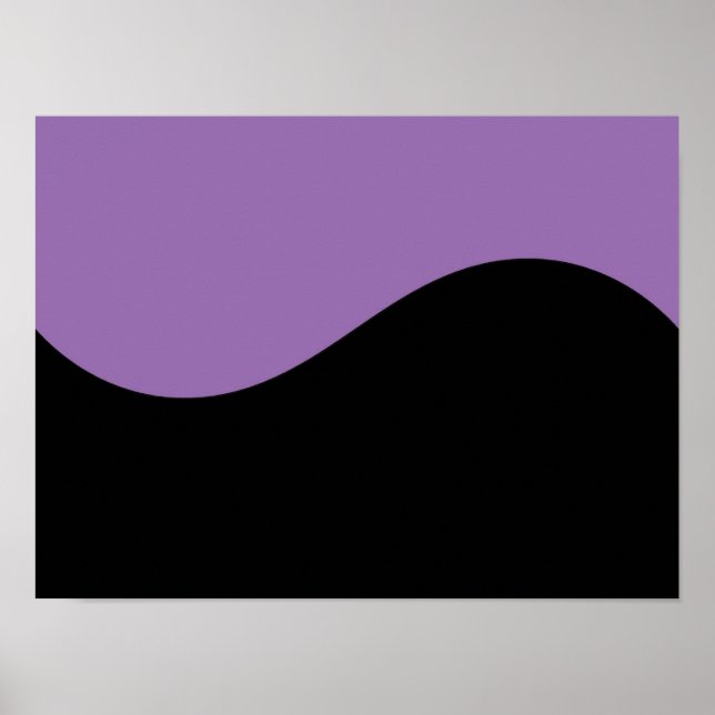 Affiche Courbes modernes violettes violettes noires et afr (Devant)