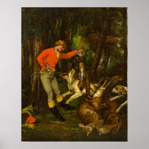 Affiche Courbet - Après La Chasse