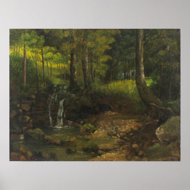 Affiche Courbet - Forêt (Devant)