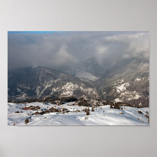 Affiche Courchevel 1850 3 Vallées Alpes françaises France