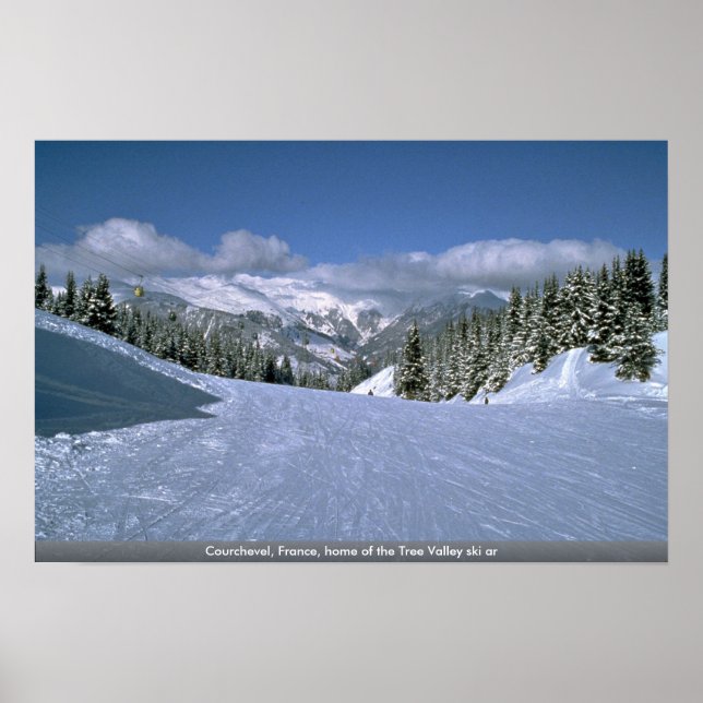 Affiche Courchevel, France, home of the Tree Valley ski ar (Devant)