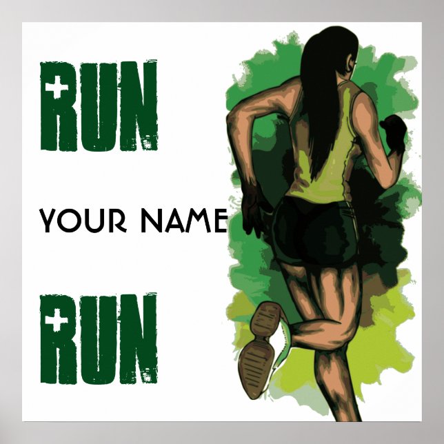 Affiche Coure Lola Cours - Inspiration de course personnal (Devant)
