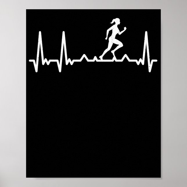 Affiche Coureur de battement de coeur pulse Sport pulse (Devant)