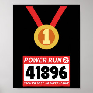 Affiche Coureur demi-marathon Halloween Costume 1