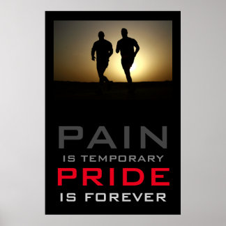 Affiche Coureurs Douleur Fierté temporaire pour toujours M