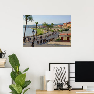 Affiche Coureurs du Paris-Nice à Nice le 19 mars 1933