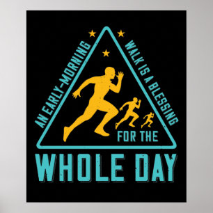 Affiche Courir - Promenade matinale est une bénédiction