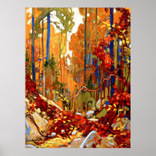 Affiche Couronne d'automne, œuvre d'art de Tom Thomson,