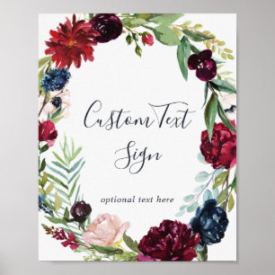 Affiche Couronne de Bourgogne pour jardin d'automne Pannea