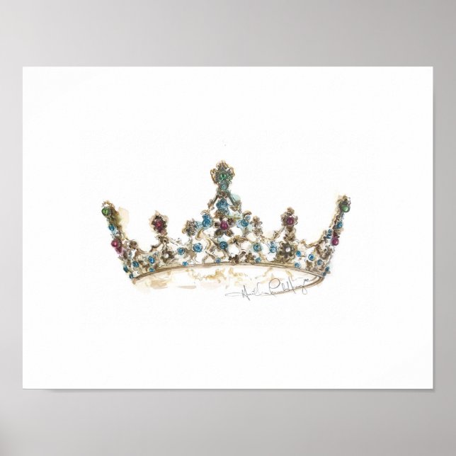 Affiche Couronne de la reine par Heather French Henry (Devant)