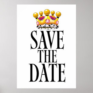 Affiche Couronne de mariage pour sauver la date