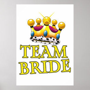 Affiche Couronne de mariage Team Bride