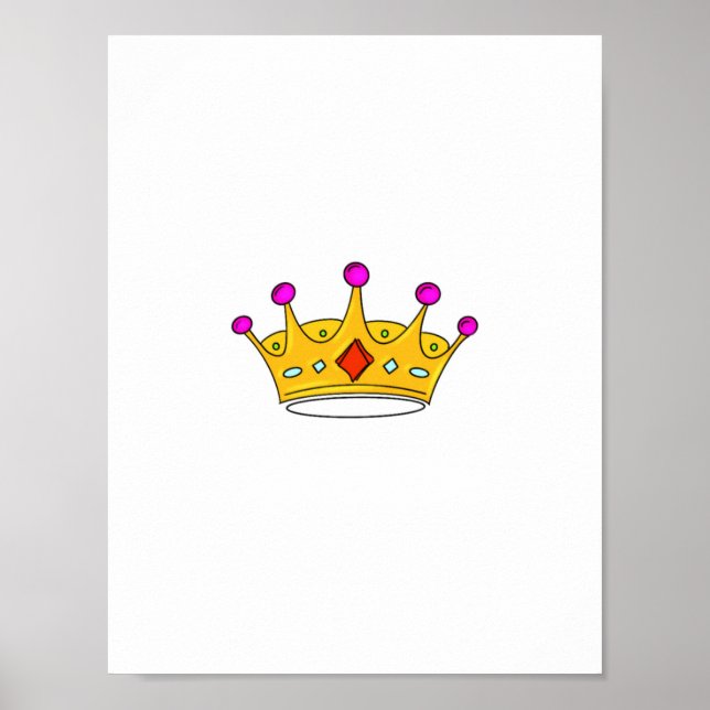 Affiche Couronne de princesse, couronne de prince, thème d (Devant)