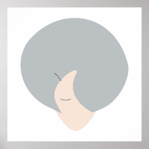 Affiche Couronne de sagesse Art de femme minimaliste mod
