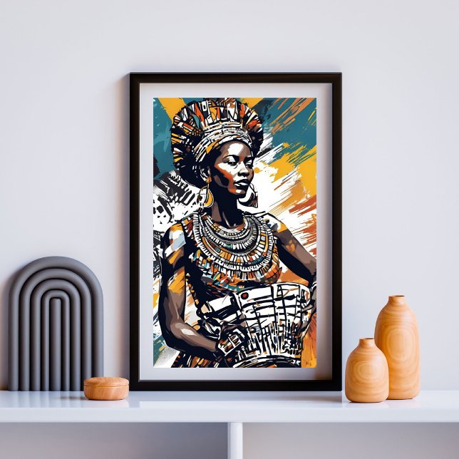 Affiche Couronnée de rythme et de feu (Créateur téléchargé)