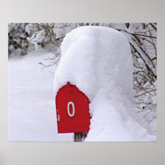 Affiche Courrier hivernal