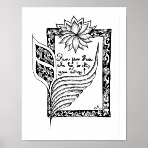 Affiche Cours de ceux qui essaient de clipser votre citati